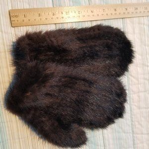 Mink Fur Knit Mittens – New!